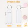 16PCS Sublimation Chapsticks Holder Blanks Keychain Chapsticks Holder Neoprene Lipstick Holder Keychain Lip Balm Holder Travel Key Ring Holder for Purse, Backpack Women DIY Ornament Crafts Supplies view 2