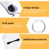 16PCS Sublimation Chapsticks Holder Blanks Keychain Chapsticks Holder Neoprene Lipstick Holder Keychain Lip Balm Holder Travel Key Ring Holder for Purse, Backpack Women DIY Ornament Crafts Supplies view 3