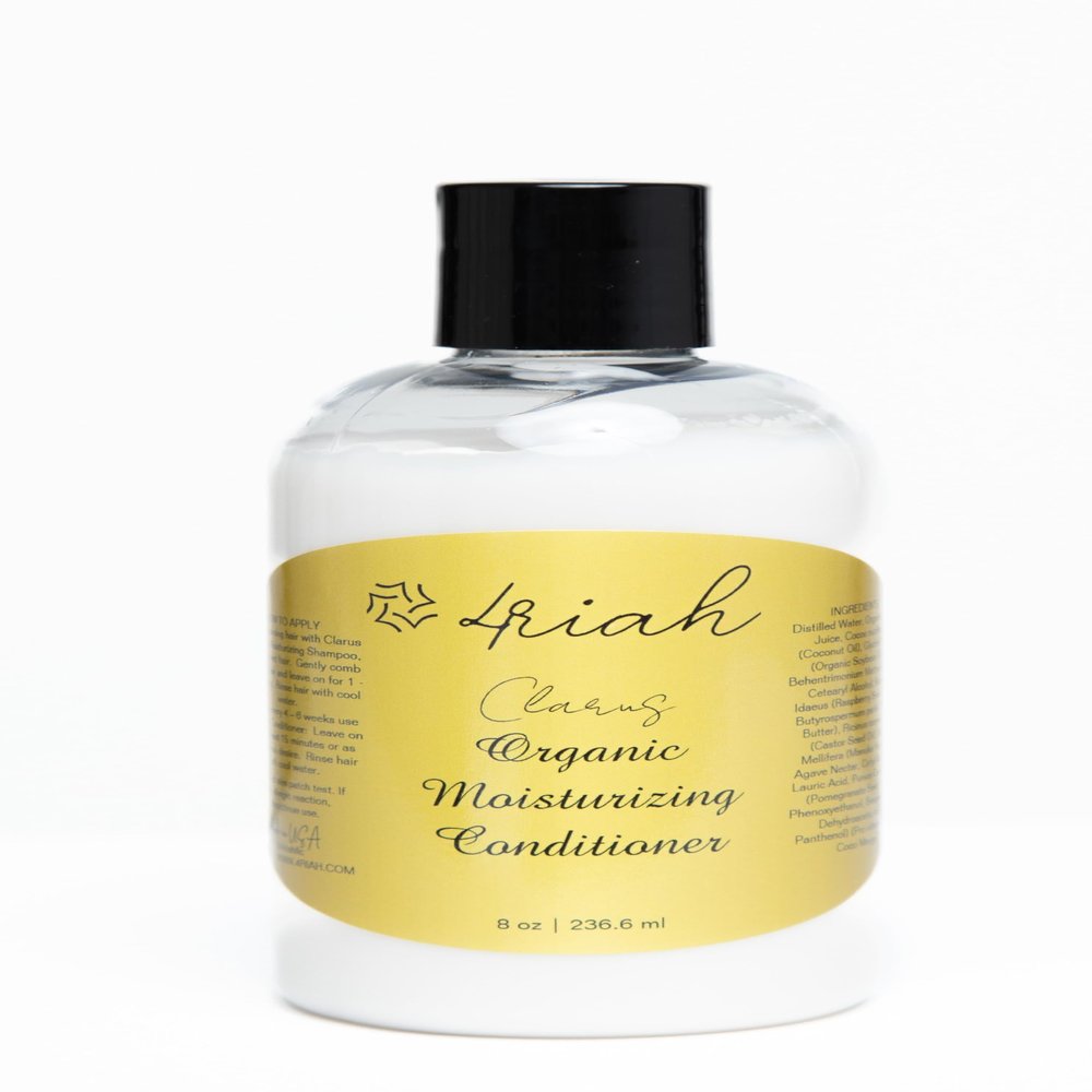 4riah Clarus Organic Moisturizing Conditioner Enriched with Manuka Honey, Coconut Oil, Aloe Vera, Pro Vitamin B5 (8 Fl Oz)