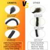 0.4 cm Loc Extensions Human Hair 100 Strands Dreadlock Extensions Human Hair Loc Extensions Dreads Extensions for Men Women Kids 6 Inch Real Human Hair Locs 1B Natural Black Handmade Permanent Locs view 4
