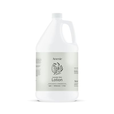 Amenie Lavender Mint Lotion - 1 Gallon, Hydrating and Moisturizing Scented Lotion for All Skin Types, Natural and Paraben-free, Bulk Size for Spa & Hotel Use