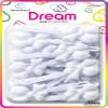 Dream World Self Hinge Barrette Soft Ribbon White 28 Piece Pack BR2507W view 1
