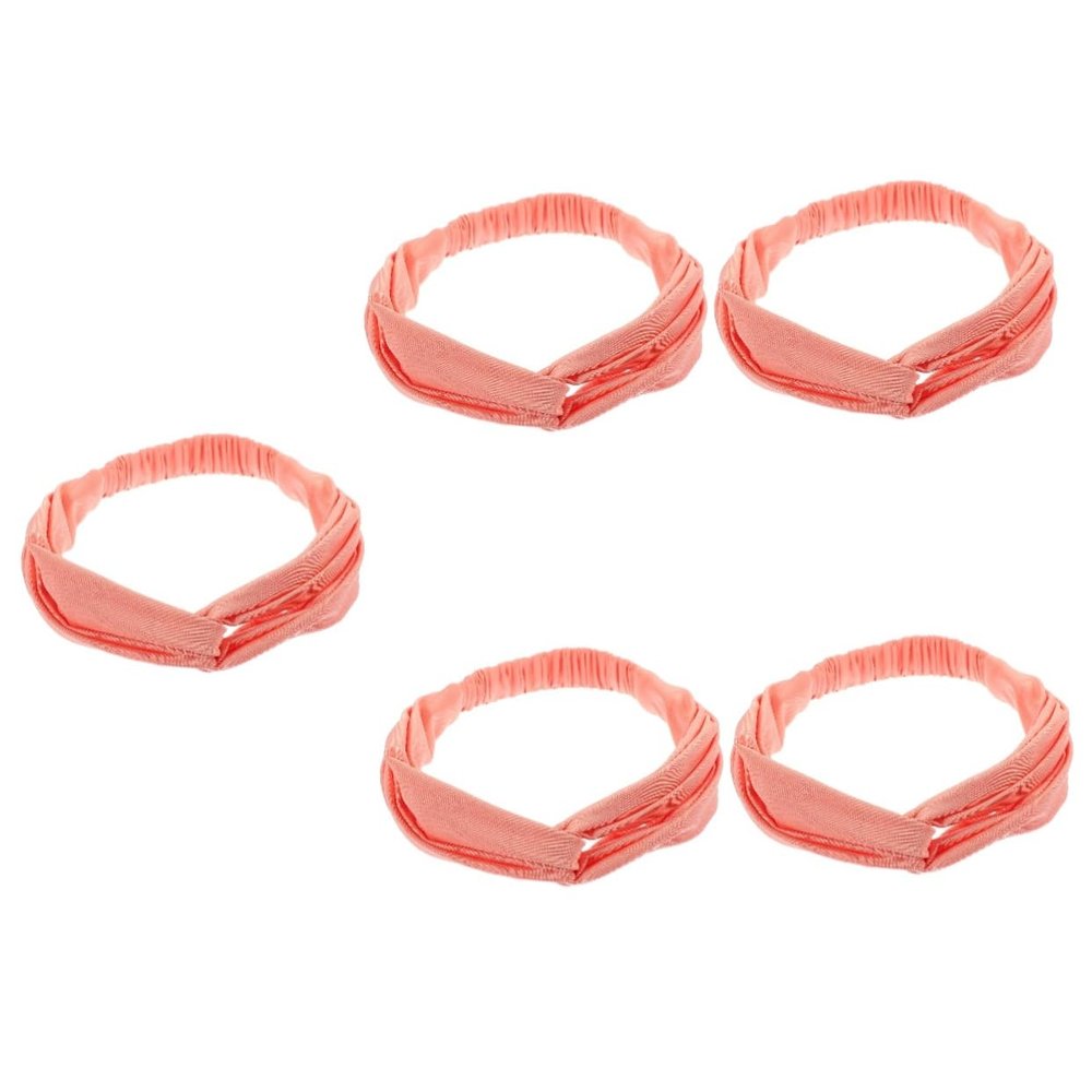 INOOMP 5pcs Portable Sweat Band for Yoga Professional Sports Hair Band Gentle Material Headband