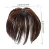 NOLITOY 2pcs Hair Piece Seamless Clip Wig for Women Realistic Hair Replacement Piece Deep Brown for Quick Hairstyle Changes and Blending Face Shape view 2