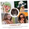NOLITOY 2pcs Hair Piece Seamless Clip Wig for Women Realistic Hair Replacement Piece Deep Brown for Quick Hairstyle Changes and Blending Face Shape view 3