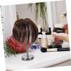 NOLITOY 2pcs Hair Piece Seamless Clip Wig for Women Realistic Hair Replacement Piece Deep Brown for Quick Hairstyle Changes and Blending Face Shape view 4