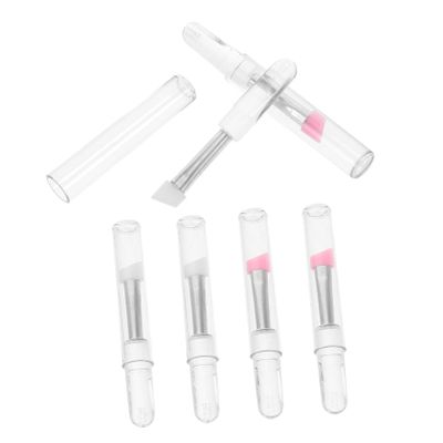 OSOLADY 6pcs Silicone Lip Brush with Cap Versatile Lip Balm Applicator Exfoliator for Makeup Application and Beauty Includes and Brushes