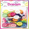 Dream World Self Hinge Barrette Daisy Aurora Borealis 30 Piece Pack BR2501SAB view 1