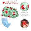 2 Pieces Scrub Caps Women Ponytail Scrub Cap Surgeon Caps for Beauty Salon Buds Flowers Multicoloured view 2