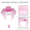 2 Pieces Scrub Caps Women Scrub Caps Nursing Scrub Caps for Beauty Salon Pink Pattern view 3