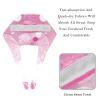 2 Pieces Scrub Caps Women Scrub Caps Nursing Scrub Caps for Beauty Salon Pink Pattern view 4