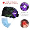 2 Pieces Scrub Caps Women Scrub Cap Nurse Hat for Beauty Salon Spring Flowers Herb Multicoloured view 2