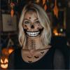 8Pcs Skeleton Face Tattoo Halloween AccessoriesHalloween Tattoos Ghost Face Temporary Tattoo,Halloween Make Up Halloween Face Tattoos Stickers Zombie Makeup Kit (B-skeleton+zombie face tattoo) view 4