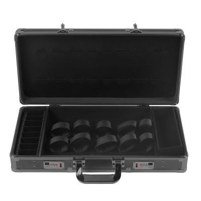 Barber Travel Case,Clipper Organizer Box,Safety Lock Box for Organize Clippers & Trimmers & Blades & Shears & Combs & Brushes& Other Styling Tools, Black