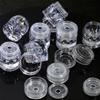 100PCS Mini Makeup Containers Nail Supplies, Small Containers with Lids Cosmetic Tiny Jars Nail Powder Container view 3
