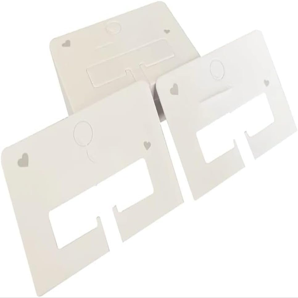 100Pcs White Hair Clip Display Cards Hair Bow Hairpin Packing Cards Hair Accessories Holder Paper Cardboard for Hair Claw Clips, Hair Clip Holder Hair Accessories