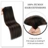 Winsky Hair Extensions Real Human Hair - One Piece Brown Balayage Remy Hair Extensions Clip on 100gram for Women (22inch, #1BT4P1B) view 3