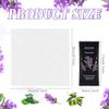 Hot or Cold Moist Cotton Towel Bulk Moist Towelettes Individually Wrapped 8.7" x 8.7",White Towel Services,Refreshment Pre Moistened Towels Lavender Scent for Travel Sport Party Spa Dentist Hotel view 2