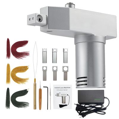 Fablestoryem Automatic Dreadlock Machine, Loc Machine for Dreadlocks, with 6/8/10/12/14/16mm Braided Holes, Portable Instant Dreadlocks Maker, Can Be Directly Work on Head or Braiding Synthetic Hair