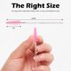 300 Pcs Disposable Mascara Wands, Crystal Eyelash Brush Eyebrow Spoolies for Eyelash Extensions, Pink & Black Mascara Brush view 3