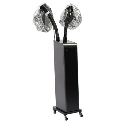 GEYOPMID Hair Steamer, Modern Aluminum Alloy Freestanding Professional Hair Processor 9.06X11.81X34.65 Inch 5 Modes 700W Simple Operation Hydration Hair Steamer for Oil Baking, Hair Care