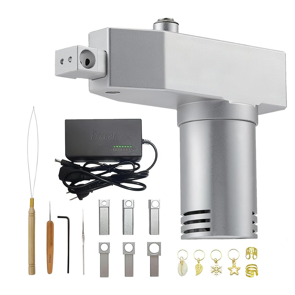 2024 New Upgraded Automatic Dreadlock Machine, with 6/8/10/12/14/16mm Braided Holes, Portable Hair Braiding Machine, Instant Dreadlocks Maker for Easy DIY Dreadlocks