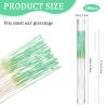 180 PCS Ear Hole Ear Care Kit Disposable Earrings Hole Cleaner Ear Piercing Care Cleaning Tool Ear Hole Cleaning Line Ear Piercing Cleaning Floss for Girls Women Men, Green view 2