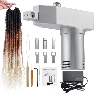 Loc Machine for Dreadlocks, New Upgraded Automatic Dreadlock Machine, DIY Portable Electric Dreadlock Maker, 6 Interchangeable Holes Dreadlocks Machine, Safe Fast Styling