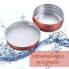 24 Pack 3oz Screw Top Aluminum Tin Jars with Screw Lids and Blank Labels - Refillable 90ml Metal Containers for Lip Balms, Candles, Salves, Spices, Crafts (Orange) view 4