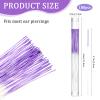 180 PCS Ear Hole Ear Care Kit Disposable Earrings Hole Cleaner Ear Piercing Care Cleaning Tool Ear Hole Cleaning Line Ear Piercing Cleaning Floss for Girls Women Men, Purple view 2