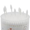 HOMEFOX Cotton Swabs Precision Pointed - 800 Count Pointy Organic Cotton Buds Double Side Tightly Wrapped Cotton Tips Paper Stick Soft Gentle Lint-Free Cruelty-Free, Pointy & Round (White) view 3