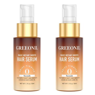 GREEONIL Hair Serum, Anti Frizz Control Hair Oil Repair, Nourishing Treatment for Split Ends and Frizzy Dry Curly Thick Coarse Hair, 3.52 Fl Oz