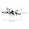 AOKWAWALIY 2pcs Bride Bridesmaids Hair Combs Wedding Hair Comb Rhinestone Inlaid Hair Combs Bride Hair Comb Women Hair Side Combs view 3