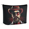 KLWQR Black Beard Makeup Bag for Purse Waterproof Cosmetic Bags Makeup Pouch with Zipper Travel Toiletry Bag Organizer for Women Ladies view 1