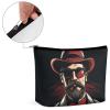 KLWQR Black Beard Makeup Bag for Purse Waterproof Cosmetic Bags Makeup Pouch with Zipper Travel Toiletry Bag Organizer for Women Ladies view 4