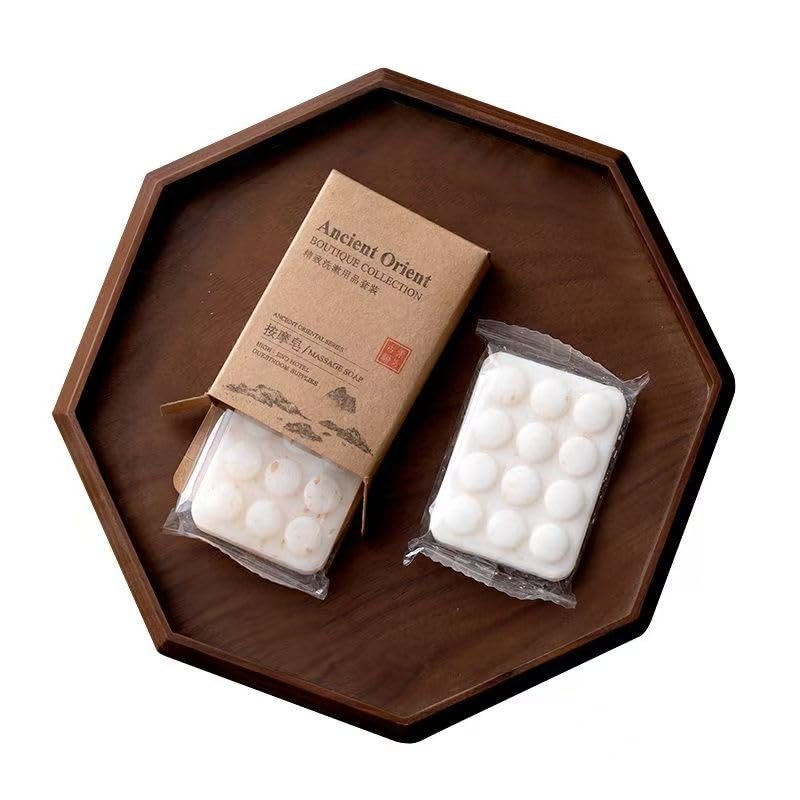 20G/0.7 Ounce Washing Hands Cleaning Body Massage Oats Handmade Bath Soap for Hotel Travel Toiletries Skin Care Bar (5)