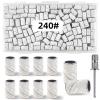 100 Pcs (240 Grit White)Sanding Bands Nail Drill Bit with 0.31in diameter,Nail Drill Bits Extreme Fine Grit Sanding Band,Sanding Belt Upgrade Mandrel Bits,Professional Nail Drill Bit for Acrylic Nails view 1