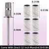 100 Pcs (240 Grit White)Sanding Bands Nail Drill Bit with 0.31in diameter,Nail Drill Bits Extreme Fine Grit Sanding Band,Sanding Belt Upgrade Mandrel Bits,Professional Nail Drill Bit for Acrylic Nails view 2