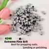 100 Pcs (240 Grit White)Sanding Bands Nail Drill Bit with 0.31in diameter,Nail Drill Bits Extreme Fine Grit Sanding Band,Sanding Belt Upgrade Mandrel Bits,Professional Nail Drill Bit for Acrylic Nails view 4