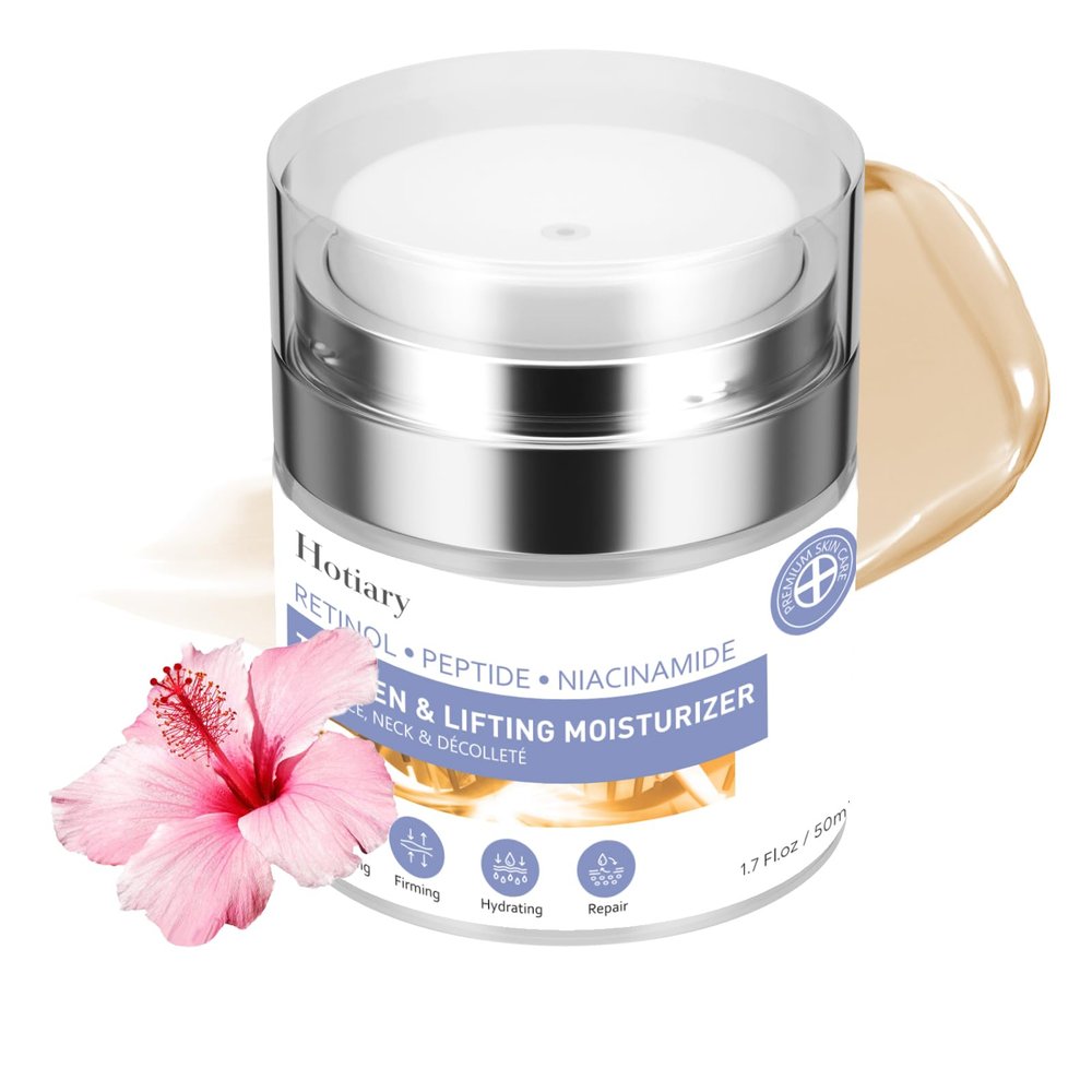 Hotiary Instant Face Lift Cream, Neck Firming Cream, Tighten & Lift Moisturizer for Face Neck Chest, Anti-aging Neck Creams for Tightening and Firming Wrinkles Sagging Skin