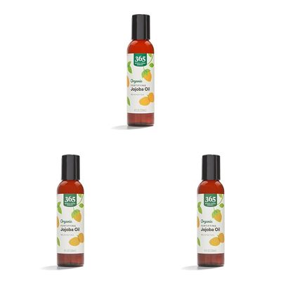 365 by Whole Foods Market, Oil Jojoba Organic, 4 Fl Oz (Pack of 3)