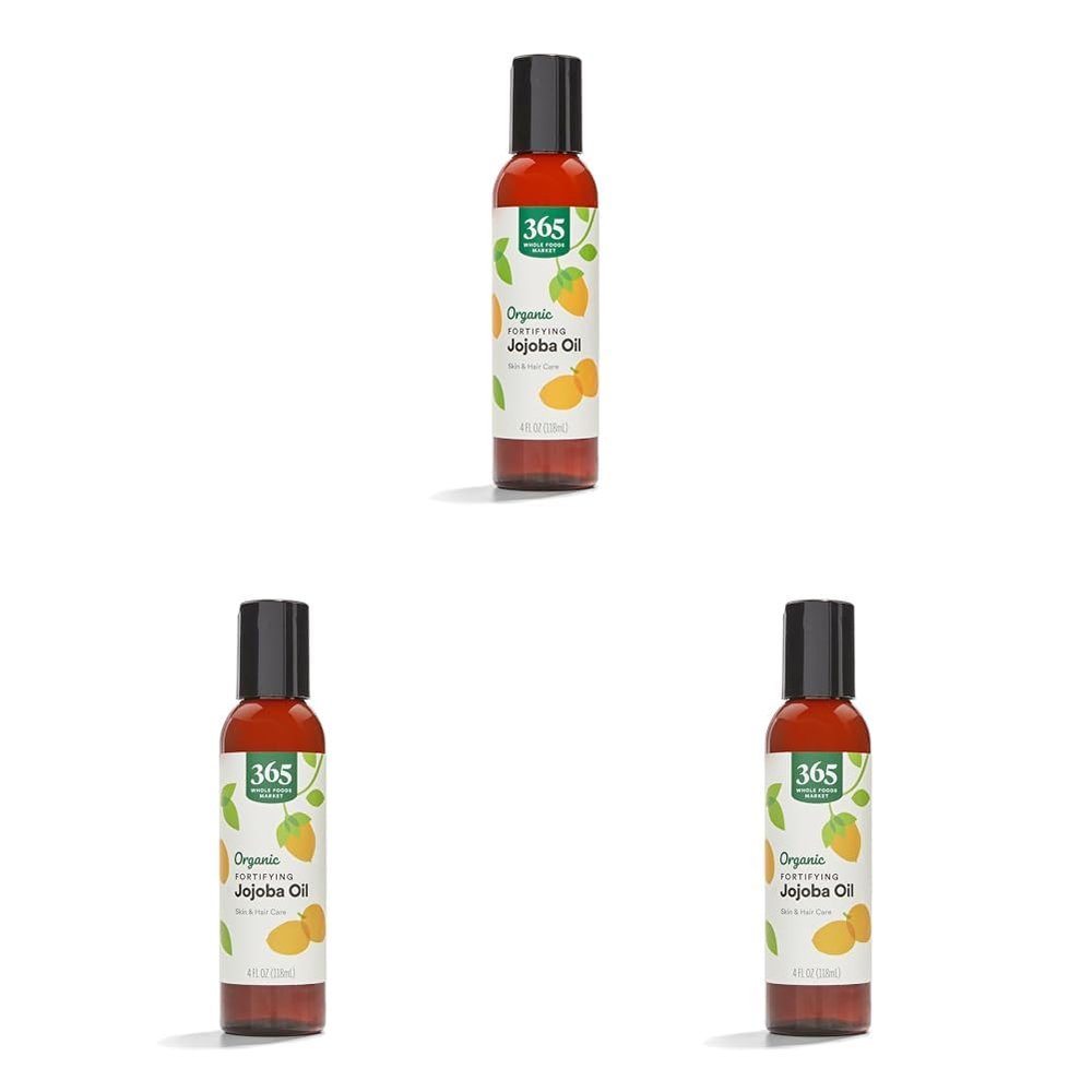 365 by Whole Foods Market, Oil Jojoba Organic, 4 Fl Oz (Pack of 3)