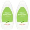 Amazon Basics Body Wash for Refreshing Skin, Cucumber, 22 fl oz (Pack of 2) view 1