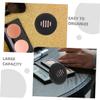 Healeved 2pcs Silicone Makeup Sponge Holder Travel Case Portable Beauty Sponge Organizer Ample Storage for Easy Access and Versatility Lightweight and Shatterproof Design Black view 3