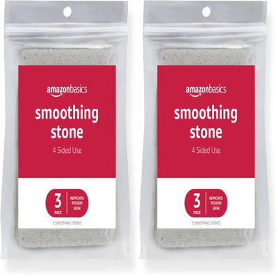 Amazon Basics Smoothing Stone 6-Pack, Grey