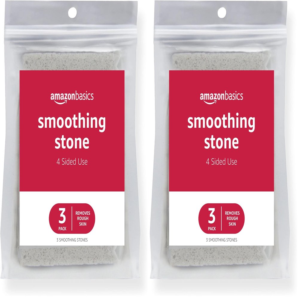 Amazon Basics Smoothing Stone 6-Pack, Grey
