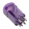 VINGVO Hair Oil Applicator, Scalp Applicator Roller Bottle 8ml Capacity Transparent Empty Scalp Oil Applicator Scalp Applicator Comb (Purple) view 3