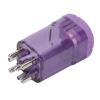 VINGVO Hair Oil Applicator, Scalp Applicator Roller Bottle 8ml Capacity Transparent Empty Scalp Oil Applicator Scalp Applicator Comb (Purple) view 4