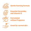 Amazon Basics Renewing Salicylic Acid Cleanser with Ceramides & Vitamin D, 8 Fluid Ounces, 3-Pack view 4