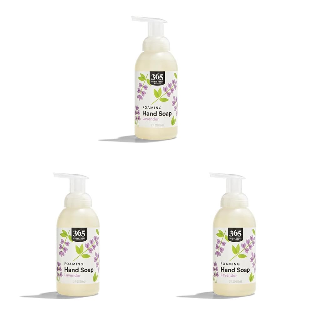 365 by Whole Foods Market, Soap Hand Foaming Lavender, 12 Fl Oz (Pack of 3)